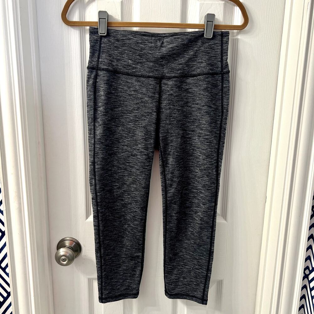 Athleta CHATURANGA CAPRI - Black Heather - Size S